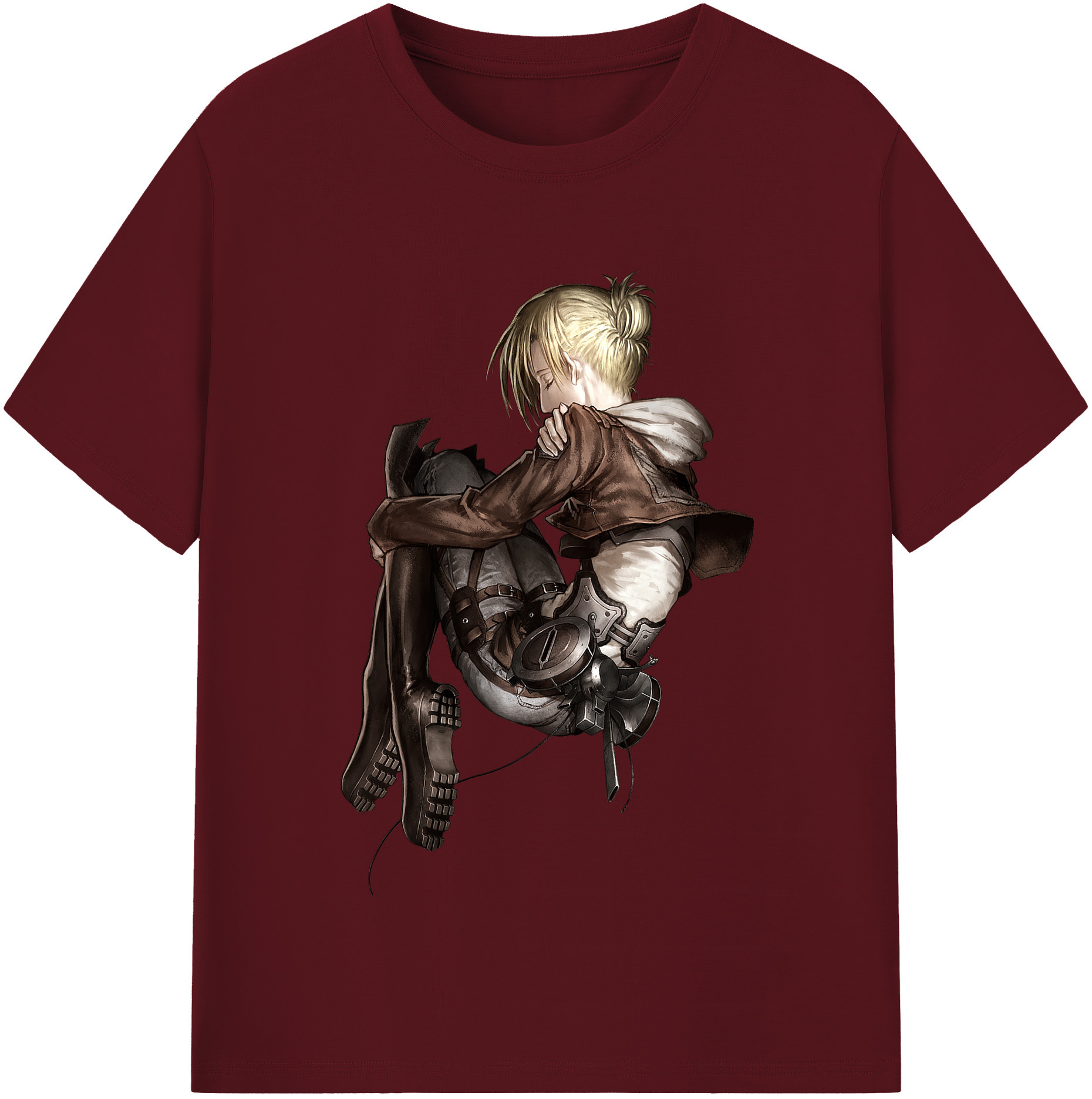 （画像用） 進撃の巨人 アニ・レオンハート Attack on Titan Annie Leonhart 綿100％半袖Tシャツ（フロントプリント）